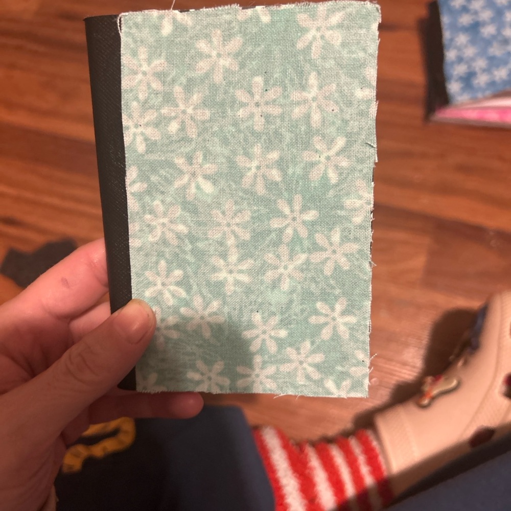 Floral Patterned Fabric Notebook